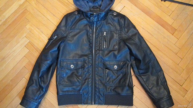 Подростковая спортивная кожанная куртка Запорожье - изображение 1